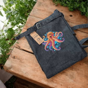 Celestial Octopus Premium Embroidered Apron