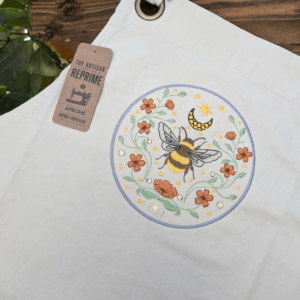 Bee Garden Embroidered Premium Apron