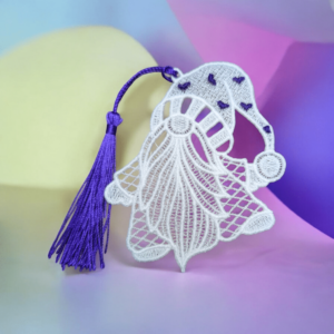 Gnome Lace Bookmark "Nibbles"