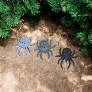 Embroidered Tarantula Spider Ornaments