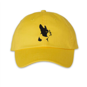 Embroidered Boston Terrier Cap Design