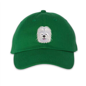 Embroidered Old English Sheepdog Cap Design