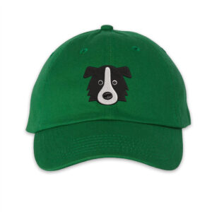 Embroidered Border Collie Cap Design