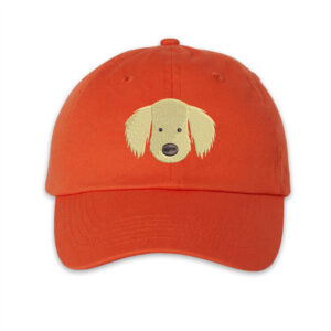 Embroidered Golden Retriever Cap Design