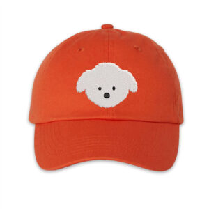 Embroidered Maltese Cap Design