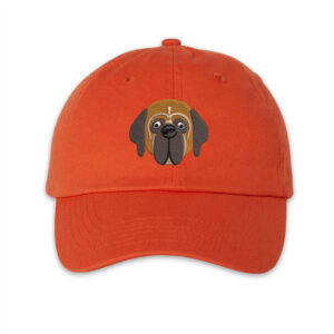 Embroidered Mastiff Cap Design