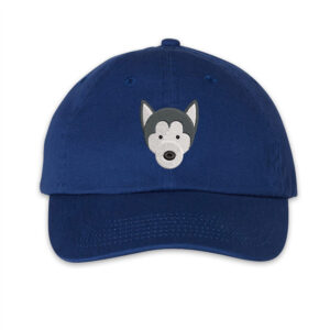 Embroidered Siberian Husky Cap Design