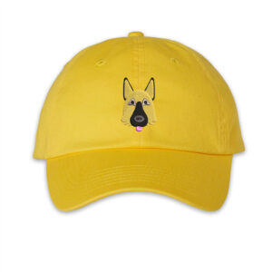 Embroidered German Shepherd Cap Design