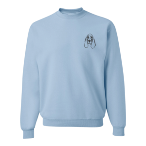 Bloodhound - Embroidered Design - Hoodie and Crewneck