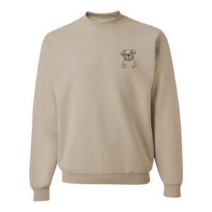 Bulldog - Embroidered Design - Hoodie and Crewneck