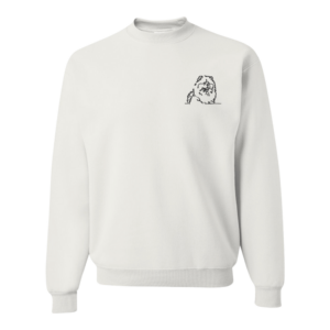 Chow Chow - Embroidered Design - Hoodie and Crewneck