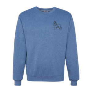 Collie - Embroidered Design - Hoodie and Crewneck