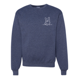 Corgi - Embroidered Design - Hoodie and Crewneck