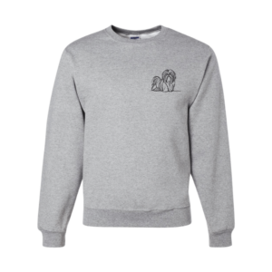 ShihTzu - Embroidered Design - Hoodie and Crewneck